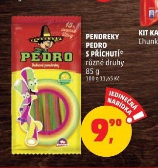 PENDREKY PEDRO S PŘÍCHUTÍ různé druhy