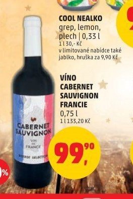 VÍNO CABERNET SAUVIGNON FRANCIE