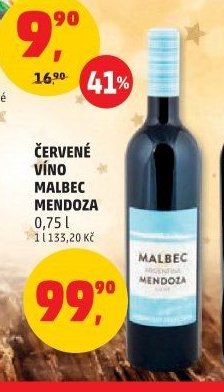 ČERVENÉ VÍNO MALBEC MENDOZA