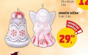 VÁNOČNÍ SVÍČKA 5 cm