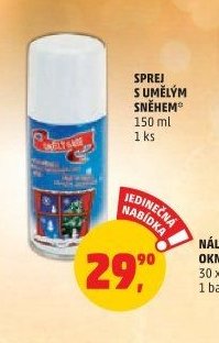 SPREJ S UMĚLÝM SNĚHEM