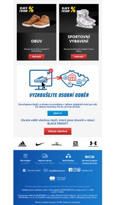 akční leták Sportisimo 23.11.2020-30.11.2020