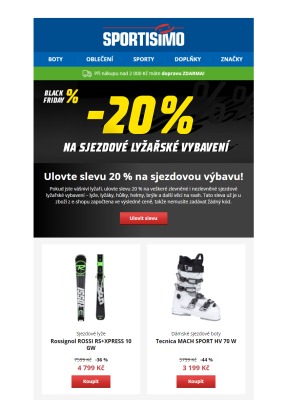 akční leták Sportisimo 23.11.2020-30.11.2020