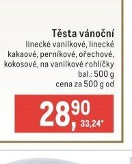 Těsta vánoční