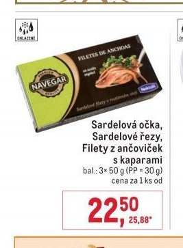 Sardelová očka, Sardelové řezy, Filety z ančoviček s kaparami