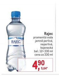 Rajec pramenitá voda