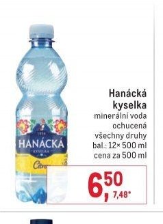 Hanácká kyselka minerální voda
