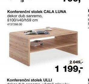 Konferenční stolek CALA LUNA - Sconto nábytek akcniletaky.com