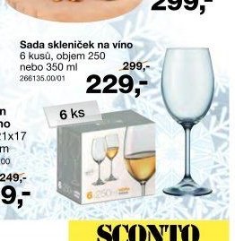 Sada skleniček na víno - Sconto nábytek akcniletaky.com