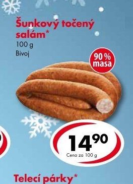 Šunkový točený salám