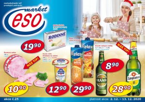 akční leták ESO MARKET 2.12.2020-13.12.2020