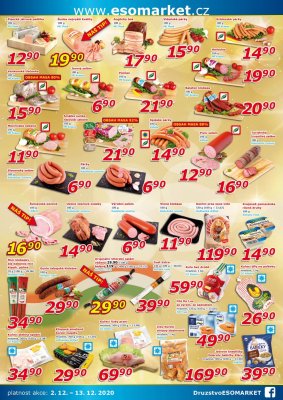 akční leták ESO MARKET 2.12.2020-13.12.2020