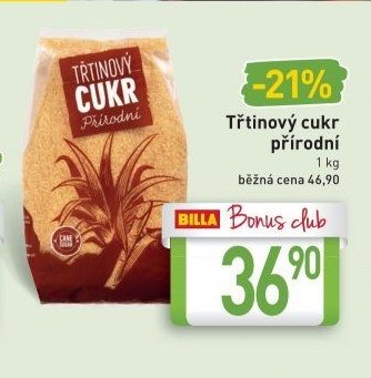 Třtinový cukr přírodní 1 kg