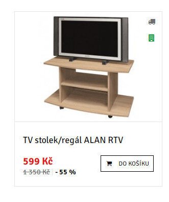 TV stolek/regál ALAN RTV - ASKO akcniletaky.com