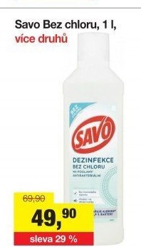 Dezinfekce bez chloru Savo