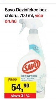 Dezinfekce bez chloru Savo