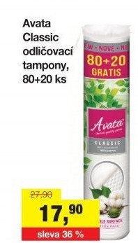 Odličovací tampony A Vata