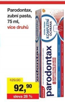 Pasty na zuby Parodontax