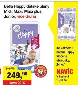 Pleny dětské Háppy Bella