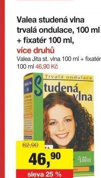 Trvalá ondulace Studená vlna Valea