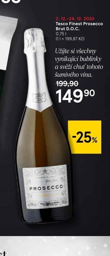 Tesco Finest Prosecco Brut D.O.C.