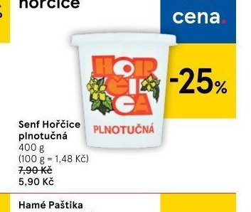 Senf Hořčice plnotučná