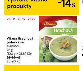 Vitana Hrachová polévka se slaninou
