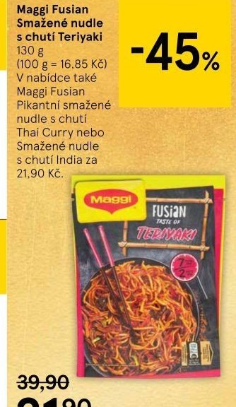 Maggi Fusian Smažené nudle s chutí Teriyaki