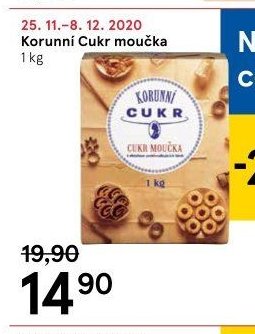 Korunní Cukr moučka