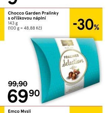 Chocco Garden Pralinky s oříškovou náplní