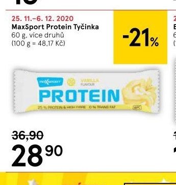 MaxSport Protein Tyčinka