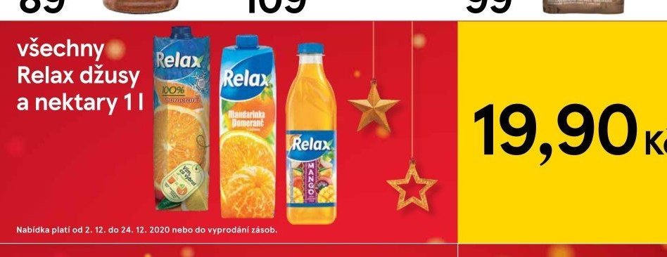 Relax džusy a nektary 1 l