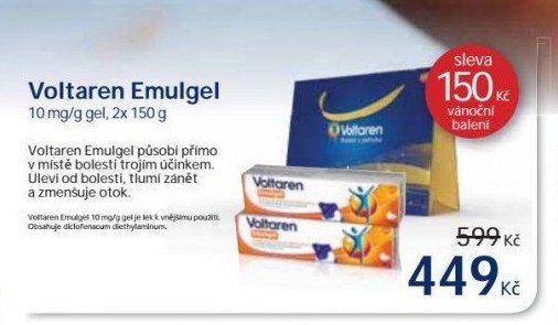 Voltaren Emulgel 10 mg/g gel, 2x 150 g