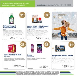 akční leták BENU Lékárna 1.12.2020-31.12.2020