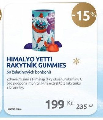 HIMALYO YETTI RAKYTNÍK GUMMIES