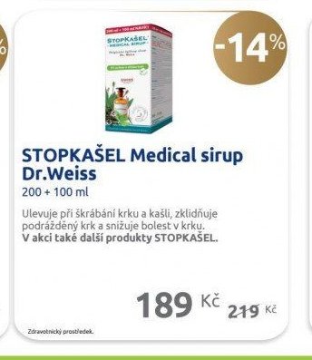 STOPKAŠEL Medical sirup Dr.Weiss