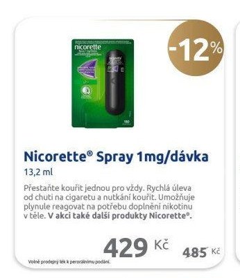 Nicorette Spray 1mg/dávka