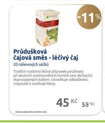 Průdušková čajová směs - léčivý čaj