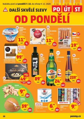 akční leták Penny Market 3.12.2020-9.12.2020
