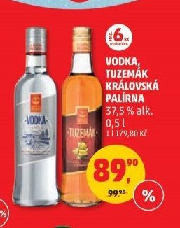 Vodka, Tuzemák Královská palírna