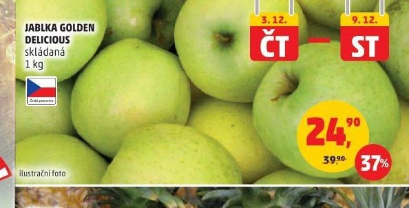 JABLKA GOLDEN DELICIOUS