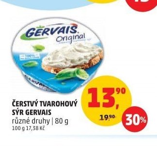 ČERSTVÝ TVAROHOVÝ SÝR GERVAIS