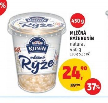 MLÉČNÁ RÝŽE KUNÍN natural