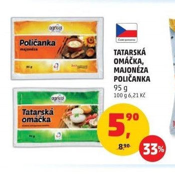 TATARSKÁ OMÁČKA, MAJONÉZA POLIČANKA