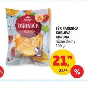 SÝR PARENICA KARLOVA KORUNA různé druhy