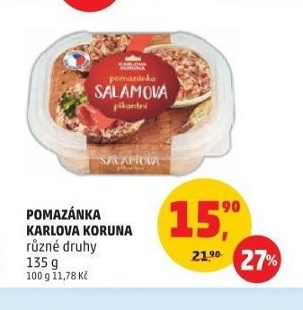 Pomazánka Karlova Koruna