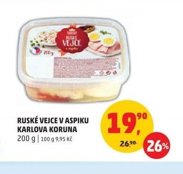 Ruské vejce v aspiku Karlova Koruna