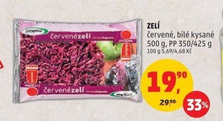 Zelí červené, bílé kysané 500 g