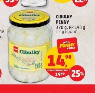 Cibulky Penny 320 g, PP 190 g