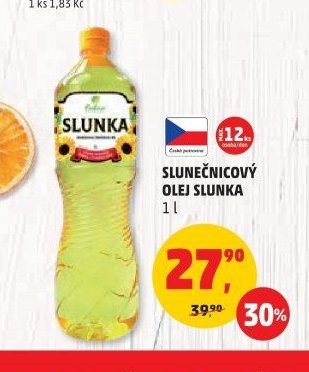 SLUNEČNICOVÝ OLEJ SLUNKA